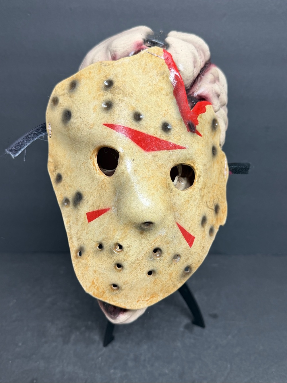 Friday The 13th Jason Voorhees New Line Productions Latex Two Piece Mask RARE